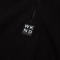 WKND Greenwich Fleece 1/4 Zip Sweatshirt - Black thumbnail