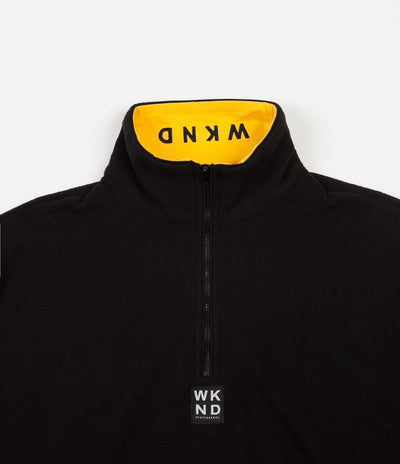 WKND Greenwich Fleece 1/4 Zip Sweatshirt - Black