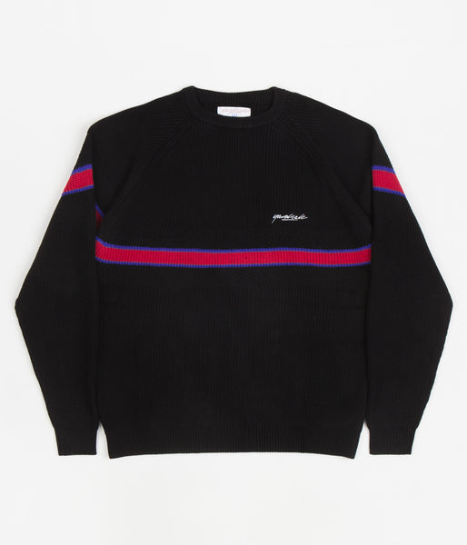 WpadcShops | Black / Red - Yardsale Arrow Knitted Crewneck