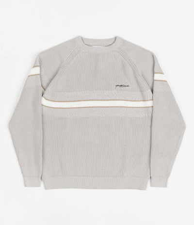 Yardsale Arrow Knitted Crewneck Sweatshirt - Bone