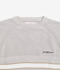 Yardsale Arrow Knitted Crewneck Sweatshirt - Bone | Flatspot