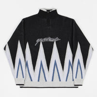 Yardsale Blaze Knit 1/4 Zip Sweatshirt - Black thumbnail