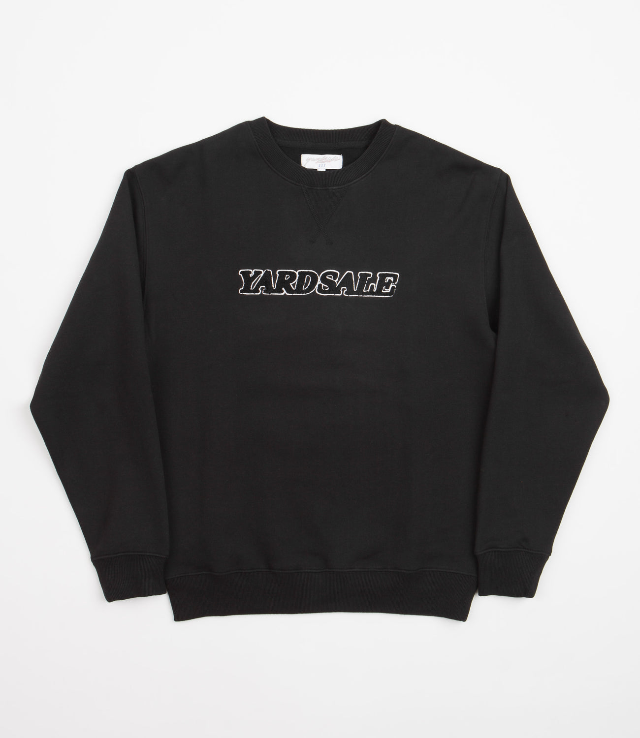 Yardsale Chenille Crewneck Sweatshirt - Black | Flatspot