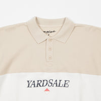 Yardsale Diamond Polo Sweatshirt - Beige / White thumbnail