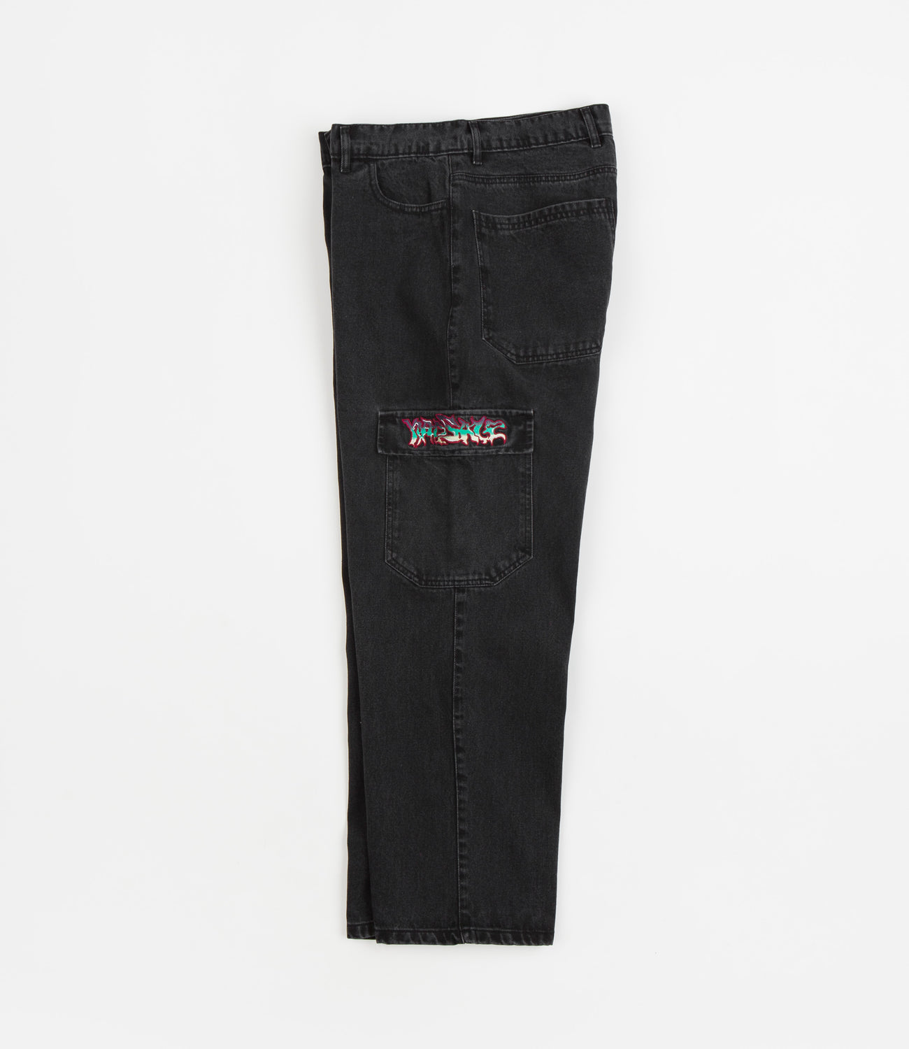 Yardsale Dreamscape Denim Cargo Pants - Black | Flatspot