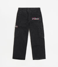 Yardsale Dreamscape Denim Cargo Pants - Black | Flatspot