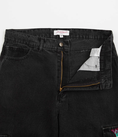 Yardsale Dreamscape Denim Cargo Pants - Black