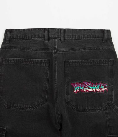 Yardsale Dreamscape Denim Cargo Pants - Black