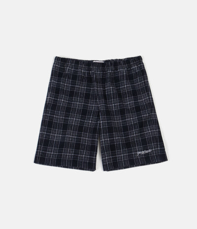 Yardsale Flannel Shorts  - Navy / White