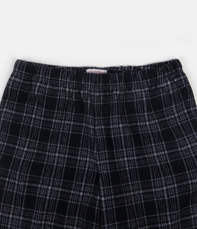 Yardsale Flannel Shorts  - Navy / White