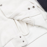 Yardsale Fleece Bomber Jacket - White / Navy thumbnail