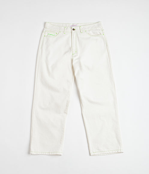Yardsale Goblin Jeans - White / Green | Flatspot