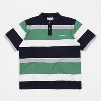 Yardsale Kingston Polo Shirt - Green / Grey / White thumbnail