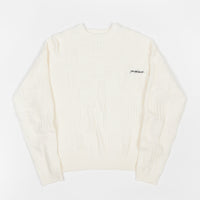 Yardsale Knitted Crewneck Sweatshirt - Cream thumbnail