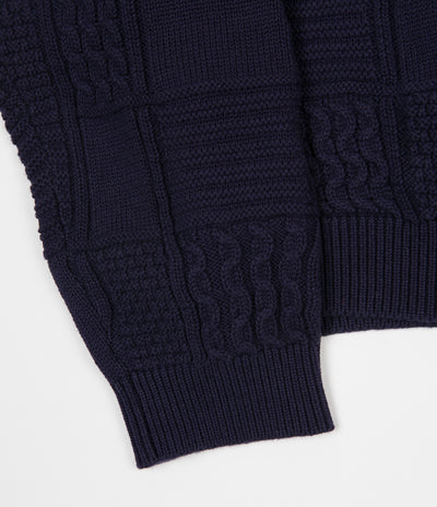 Yardsale Knitted Crewneck Sweatshirt - Navy