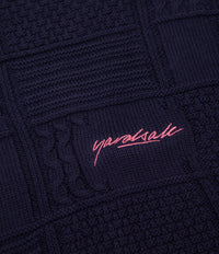 Yardsale Knitted Crewneck Sweatshirt - Navy | Flatspot