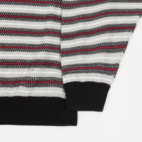 Yardsale Visage Knit Crewneck Sweatshirt - White / Red thumbnail