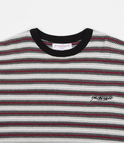 Yardsale Visage Knit Crewneck Sweatshirt - White / Red