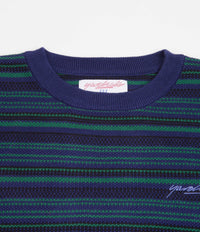 Yardsale Mirage Knitted Crewneck Sweatshirt - Dark | Flatspot