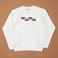 Yardsale Panel Crewneck Sweatshirt - White thumbnail