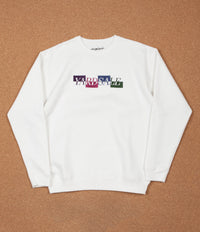 Yardsale Panel Crewneck Sweatshirt - White