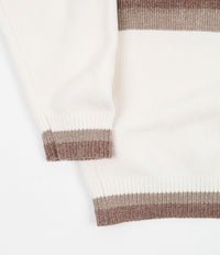 Yardsale Phantasy Chenille Knitted Crewneck Sweatshirt - Cream