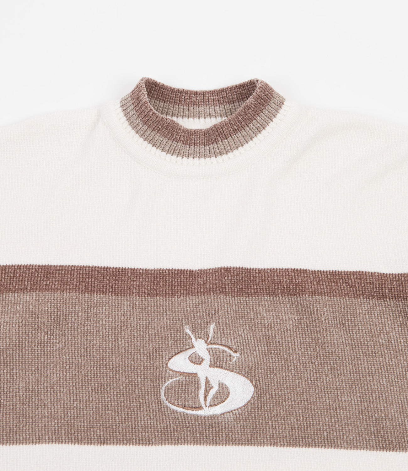 Yardsale Phantasy Chenille Knitted Crewneck Sweatshirt - Cream