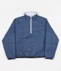 Yardsale Reversible Half-Zip Puffer Jacket - Light Grey / Blue | Flatspot