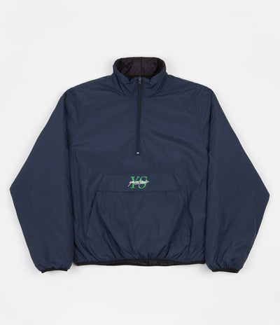 Yardsale Reversible Half-Zip Puffer Jacket - Navy / Black