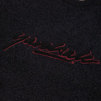 Yardsale Script Chenille Knit Crewneck Sweatshirt - Black thumbnail