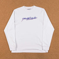 Yardsale Script Long Sleeve T-Shirt - White thumbnail