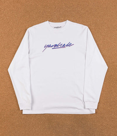 Yardsale Script Long Sleeve T-Shirt - White