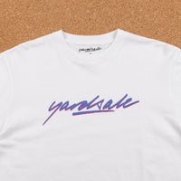 Yardsale Script Long Sleeve T-Shirt - White thumbnail