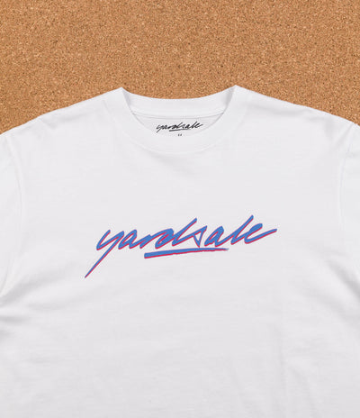 Yardsale Script Long Sleeve T-Shirt - White