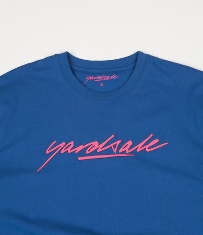 Yardsale Script T-Shirt - Blue / Pink