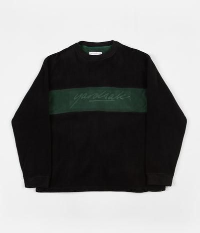 Yardsale Embossed Fleece Sweatshirt - Black / Forest Green