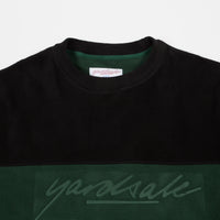 Yardsale Embossed Fleece Sweatshirt - Black / Forest Green thumbnail