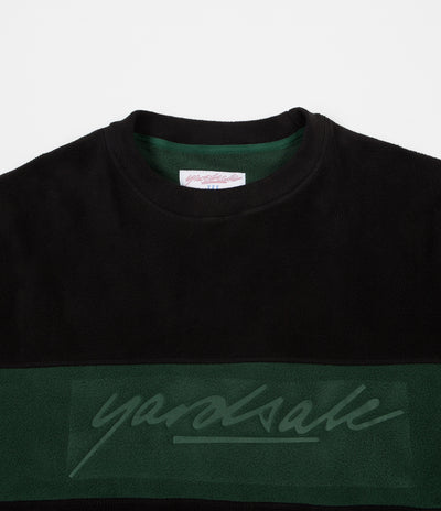 Yardsale Embossed Fleece Sweatshirt - Black / Forest Green