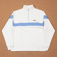 Yardsale Sun Script Quarter Zip Sweatshirt - White thumbnail