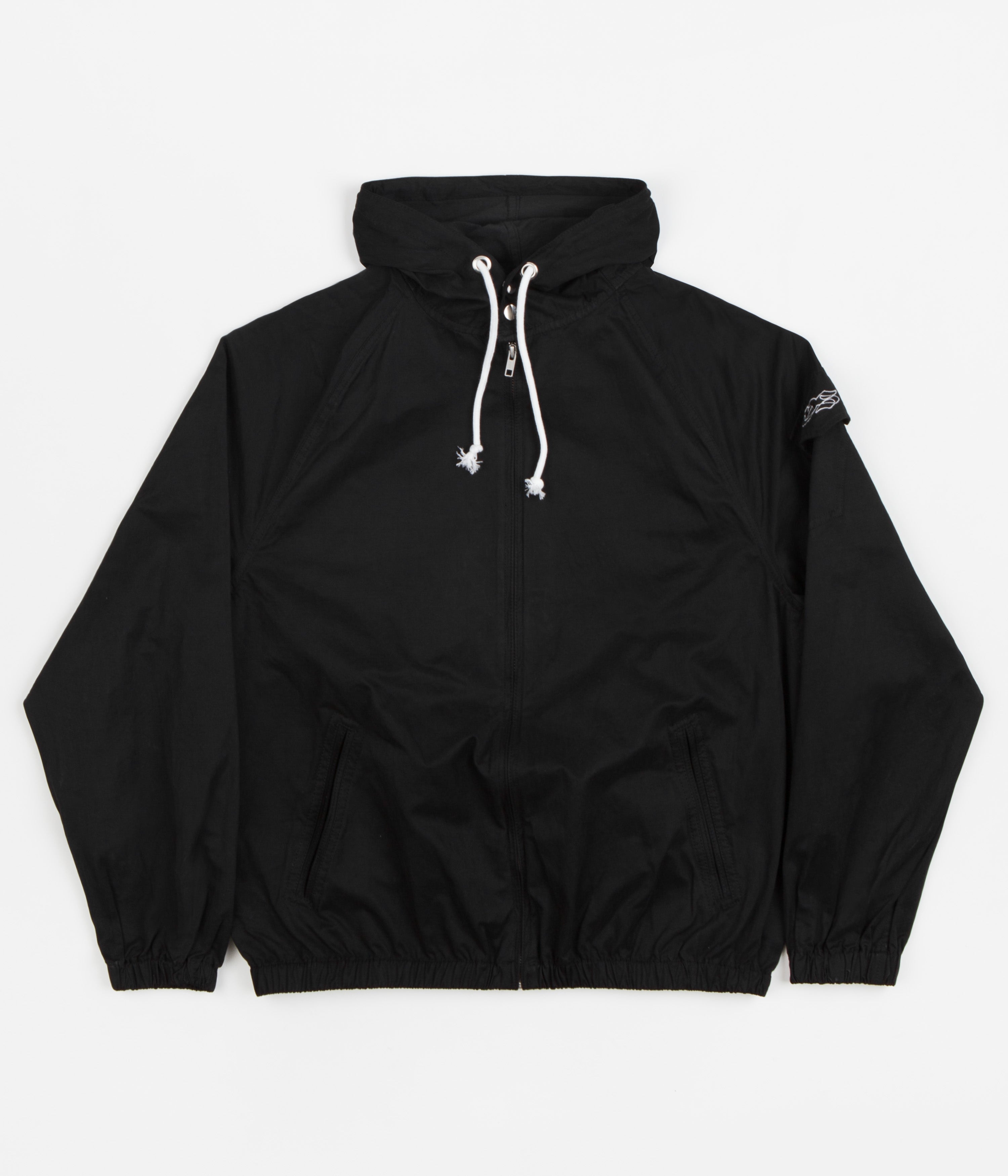 Yardsale Sunscript Hooded Jacket - Washed Black | Flatspot