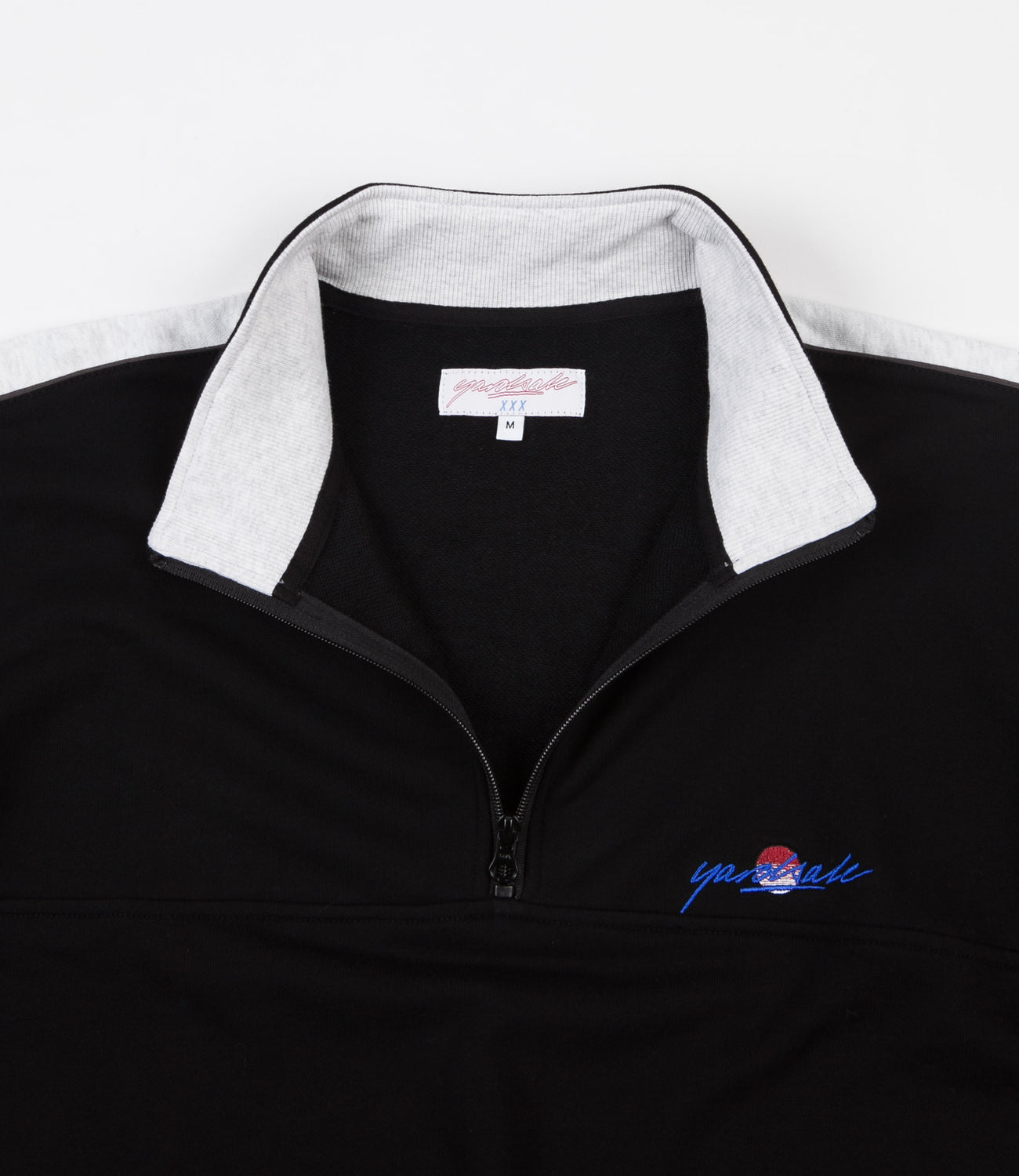 Yardsale Sunscript Quarter Zip Sweatshirt - Black | Flatspot