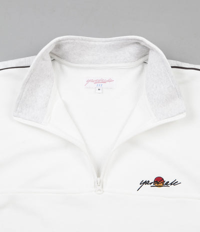 Yardsale Sunscript Quarter Zip Sweatshirt - White