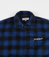 Yardsale Tartan Harrington Jacket - Blue / Black | Flatspot