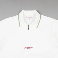 Yardsale Tiger 1/4 Zip Polo Shirt - Linden Green / White thumbnail