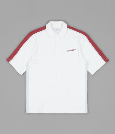 Yardsale V-Neck Polo Shirt - White