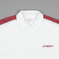 Yardsale V-Neck Polo Shirt - White thumbnail