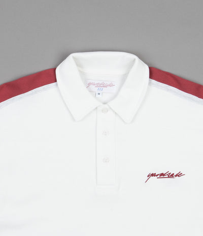 Yardsale V-Neck Polo Shirt - White