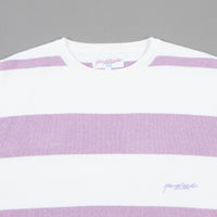 Yardsale Henry Knit Crewneck Sweatshirt  - Lavender / White thumbnail