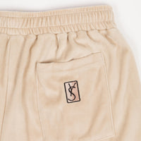 Yardsale Velour Shorts - Cream thumbnail