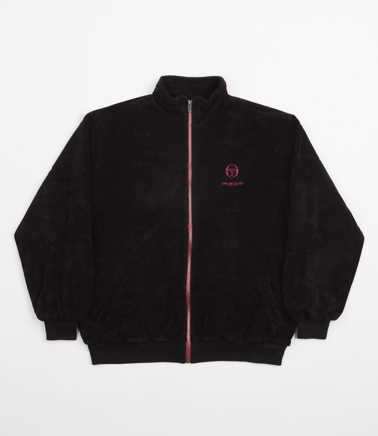 Yardsale x Sergio Tacchini Terry Track Jacket - Black | Flatspot